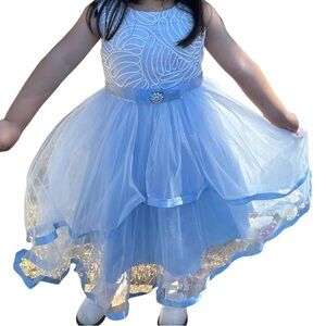 Sunny Fashion Girl's Blue Dress Size 6